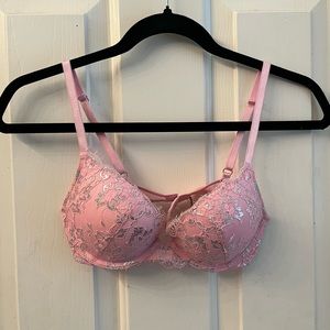 Victoria’s Secret dream angels pink and silver push up bra 32B